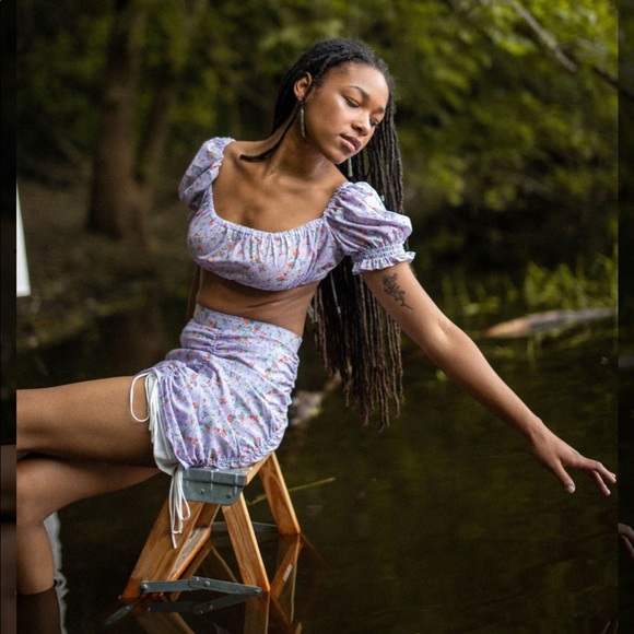 Strangers and Lovers Matching Crop Top and Skirt - Picture 6 of 13